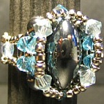 Kit bague Molene Hématite Aquamarine