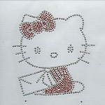 RHINESTONE MØNSTER KAT KAWAII