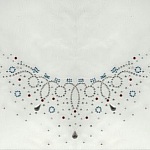 RHINESTONE MØNSTER TEARDROP HALSKÆDE