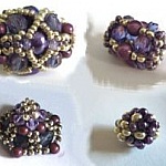 Notice perles perlées Java violet