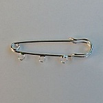 Sølv kilt pin 3 klip