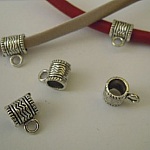 Sølv charmslukkere Stor x 5