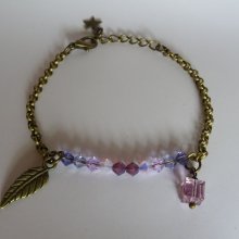 Tynd bronzekæde armbånd Violet