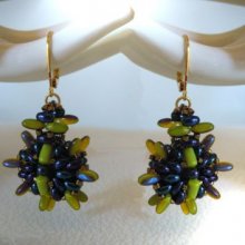 Tutoriel boucles d'oreilles Indiana Olivine