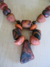 Collier bois et feu