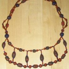 Collier &eacute;gyptien bleu cuivre