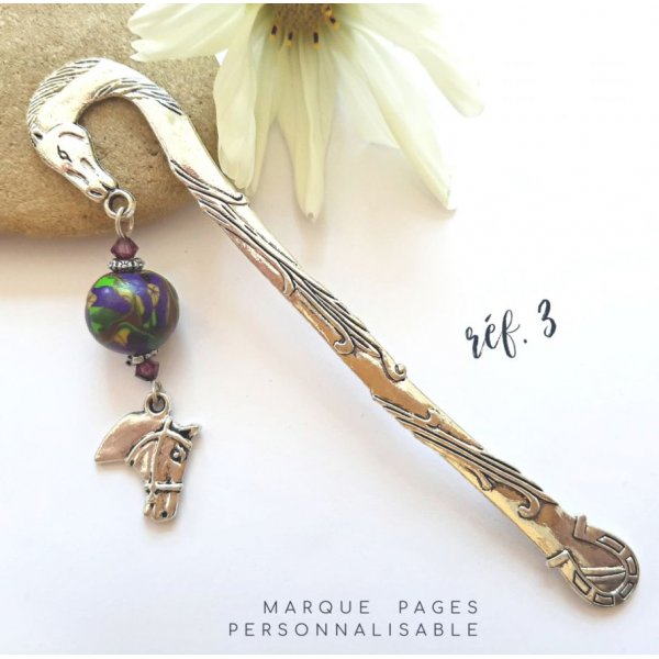 page mark vedh&aelig;ng passion hest og perle effekt mosaik farver gr&oslash;n violet