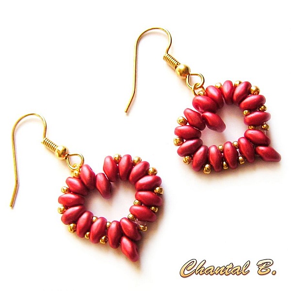 brude &oslash;reringe hjerte perle og s&oslash;lv aften bryllup