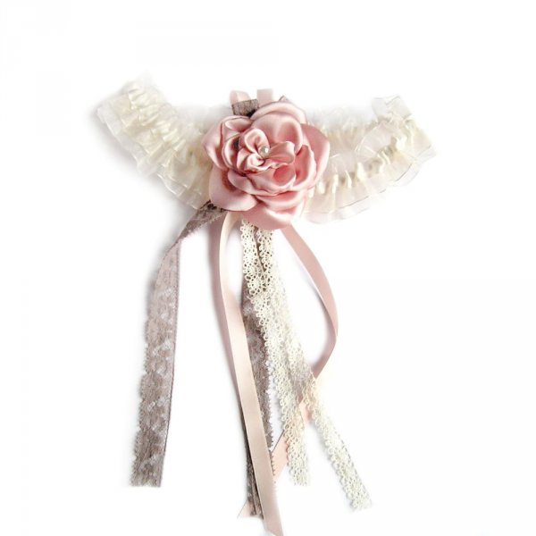 bryllup sko klip satin bue laks og s&oslash;lv brud