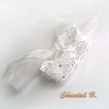 blonder armbånd hvid guipure romantisk bryllup tilbehør