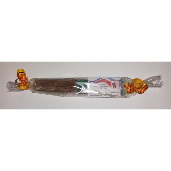 Min f&oslash;rste h&aring;ndtegnede og malede bomuldsventilator "Minouche