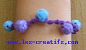 bracelet macrame et perle fimo