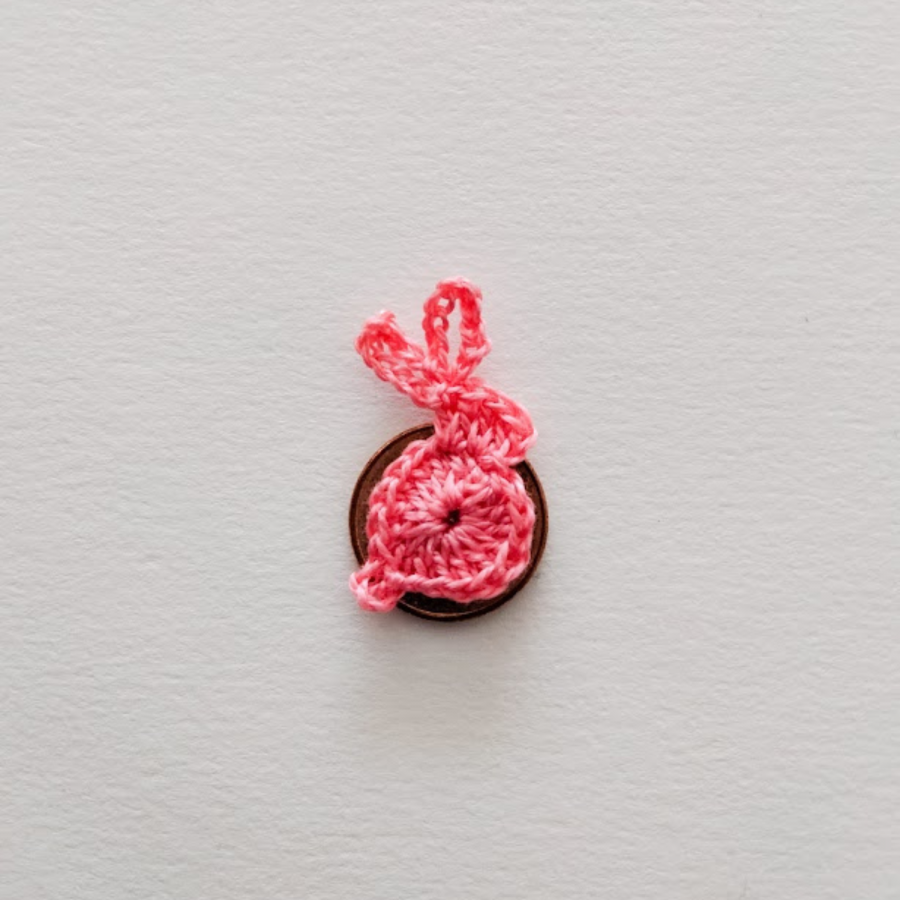 Pink Candy Rabbit Appliqué