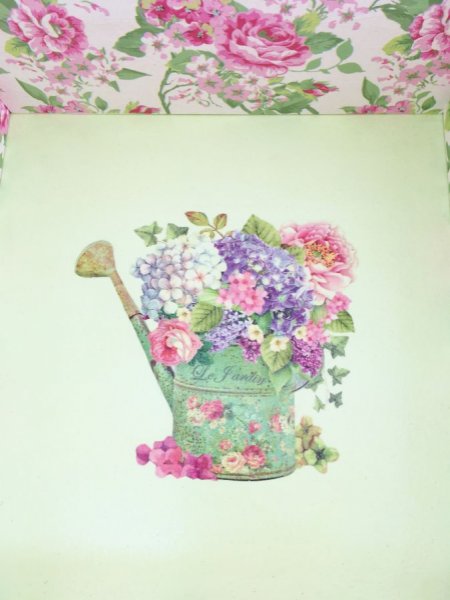 Tr&aelig;kasse med glasl&aring;g. Model : rose garden