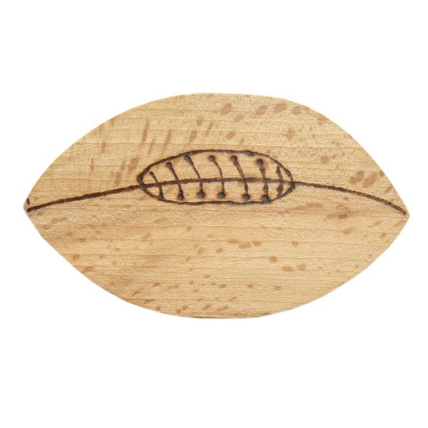 Flaske&aring;bner / flaske&aring;bner i b&oslash;getr&aelig; model: rugby bold