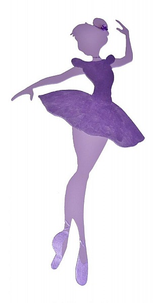 Tr&aelig; v&aelig;g- eller d&oslash;rskilt model : Star dancer 40x20 cm maling struktur, strass, rose i aluminium