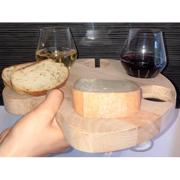 FSC-b&oslash;getr&aelig;ssk&aelig;rebr&aelig;t i b&oslash;getr&aelig; med kattepote model til 4 stilkede glas