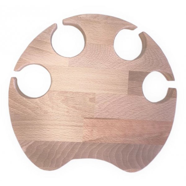 FSC-b&oslash;getr&aelig;ssk&aelig;rebr&aelig;t i b&oslash;getr&aelig; med kattepote model til 4 stilkede glas