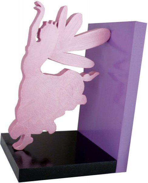 Moderne bogst&oslash;tte i tr&aelig; "Happy Fairies