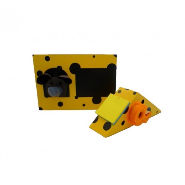 Tilbage til skolen s&aelig;t i tr&aelig; model : mus Blyantb&aelig;ger og v&aelig;g garderobestativ med en pl&oslash;k