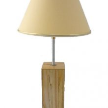 Bordlampe 56 Cm, ædelt træ : Ask, marmoreret birk