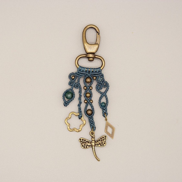 Taske juvel med karabinhage n&oslash;glering unikt stykke