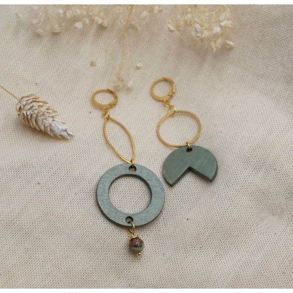 Asymmetriske geometriske &oslash;reringe i tr&aelig; og forgyldt messing