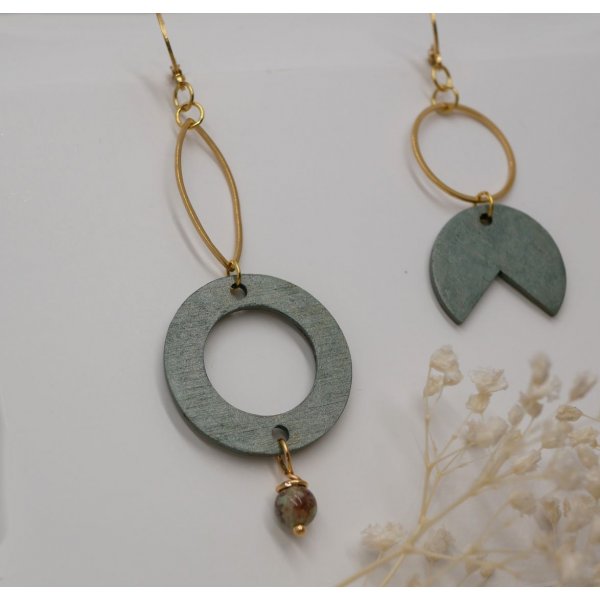 Asymmetriske geometriske &oslash;reringe i tr&aelig; og forgyldt messing