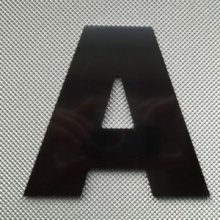 Bogstav DIBOND farve ARIAL BLACK