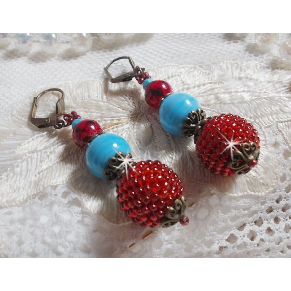 BO Bel'Art med glasperler og rocailles broderet p&aring; tr&aelig;perler