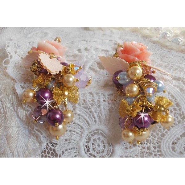 BO Bell'issim P&ecirc;che et Cr&egrave;me avec des Cristaux de Swarovski 