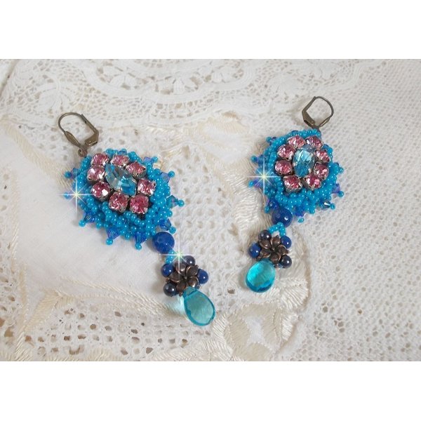 BO Belle Epoque broderet med Swarovski-krystaller, metalperler, runde perler og fr&oslash;perler