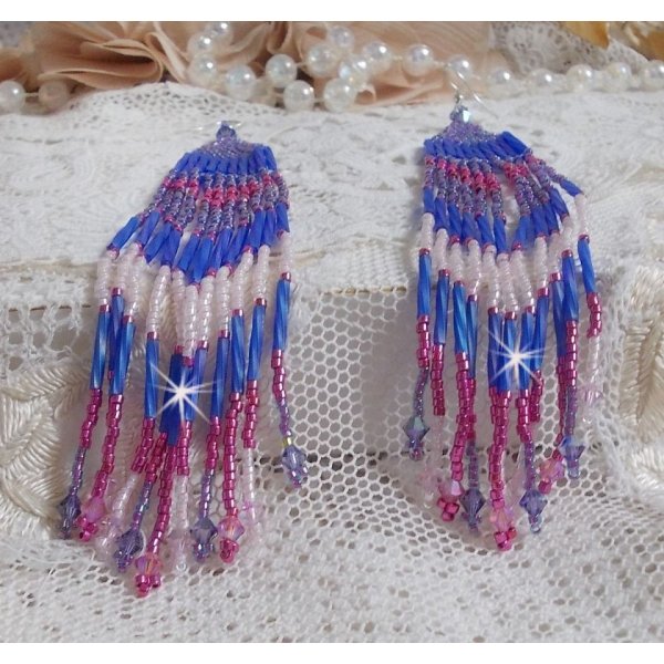 BO Constellation med Swarovski krystaller, Miyuki perler og Tubes