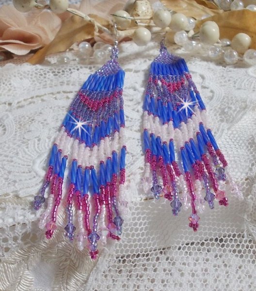 BO Constellation med Swarovski krystaller, Miyuki perler og Tubes