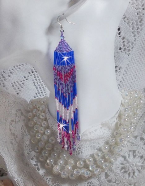 BO Constellation med Swarovski krystaller, Miyuki perler og Tubes