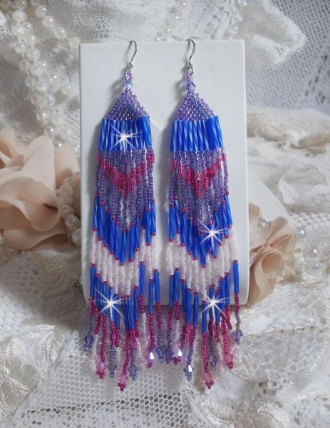 BO Constellation med Swarovski krystaller, Miyuki perler og Tubes