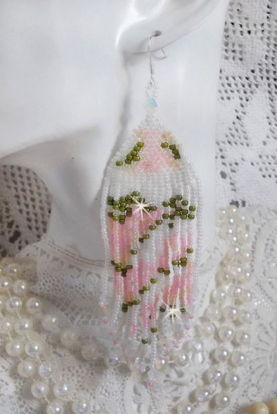 BO Matin Lumineux med japanske fr&oslash;perler og Swarovski-krystaller