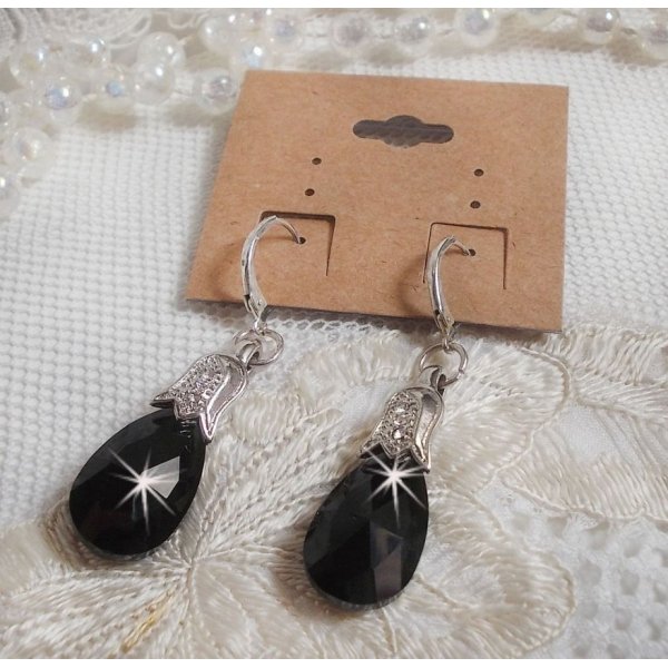 BO Merveilles Jet skabt med sm&aring; s&oslash;lvfarvede rhinsten og facetterede dr&aring;ber