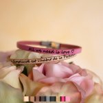 Tilpasset fint læderarmbånd til kvinder, der kan tilpasses 
