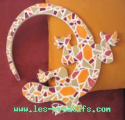 lezard en mosaïque