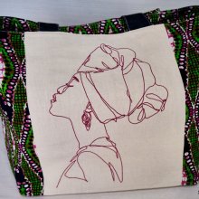 Tote bag med afrikansk mønster