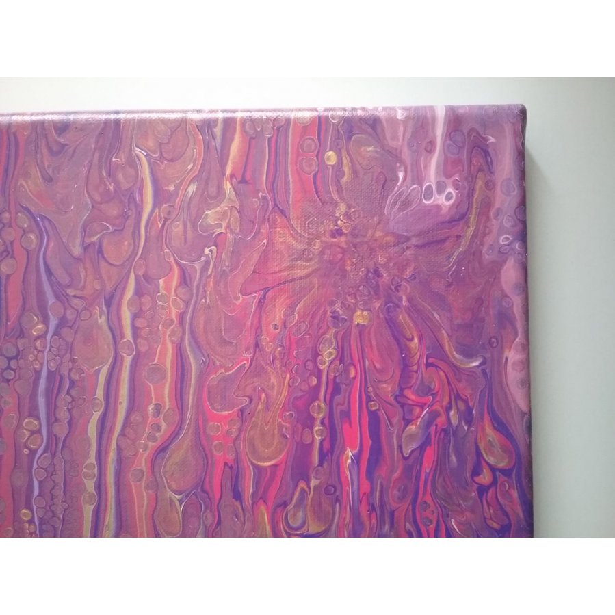 Peinture abstraite - Mauve doré