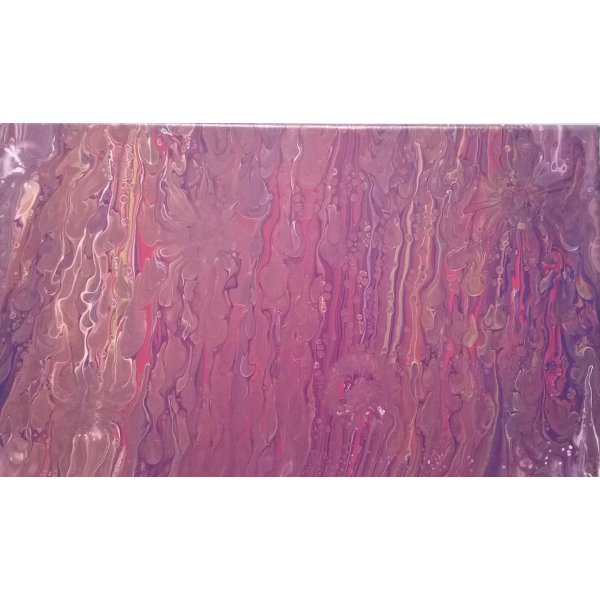 Peinture abstraite - Mauve doré