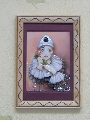 Pierrot mauve 3D